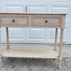 2 drawer console table