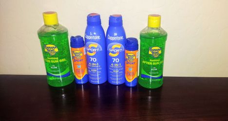 Coppertone/Banana Boat Sunscreen  & After Sun Gel  Bundle