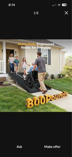 Brand new 10 foot aluminum heavy duty ramp for $180