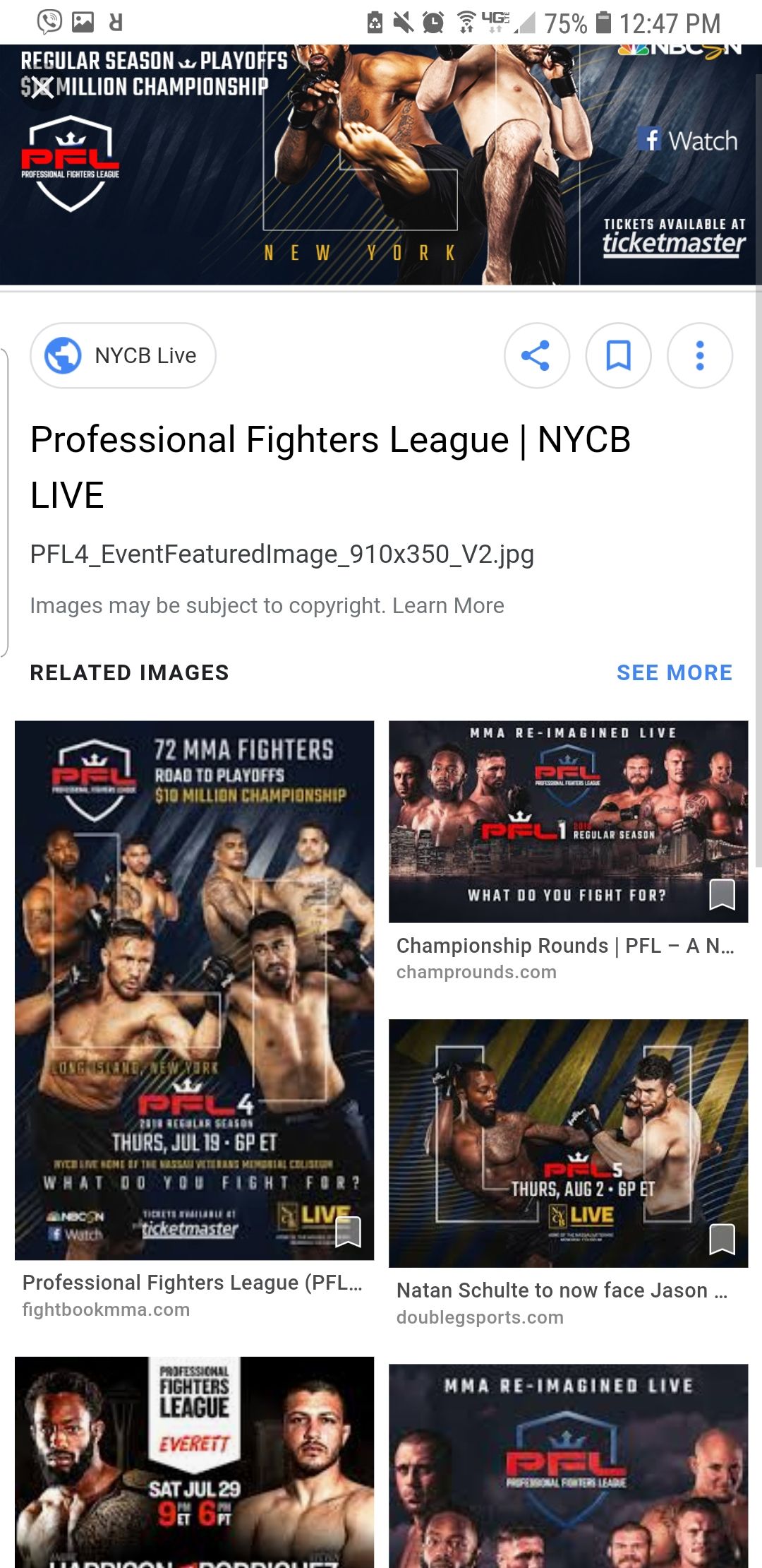 PFL MMA Quarter Finals Tickets