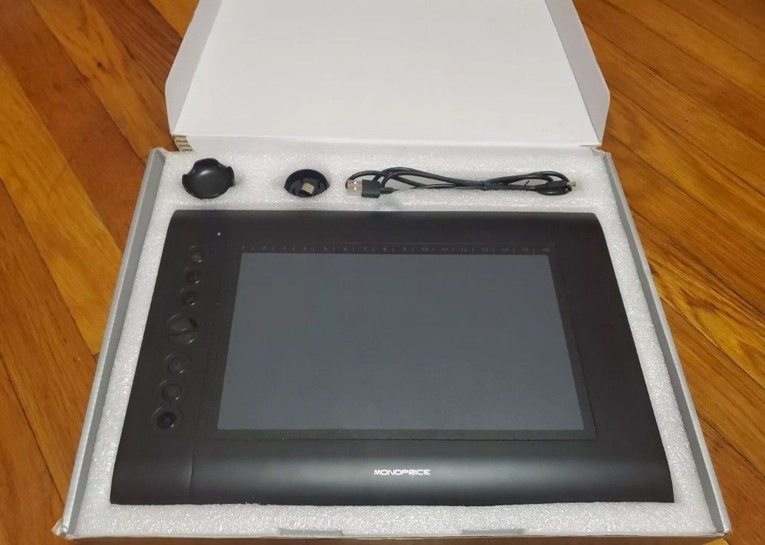 Monoprice 110594 Graphics Tablet - Black | Damaged Box