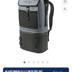 Titan Deep Freeze 24-Can High Performance, Waterproof Backpack Cooler (Gray)