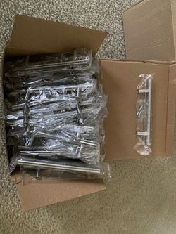 Brand New  Stainless Steel 6” or 8” For Kitchen Bathrooms Laundry  Cabinets Pulls Stainless Steel Screws Included