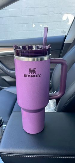 Stanley Quencher Stainless Steel Double Wall Insulated Tumbler, 40 oz., Hammertone Lilac