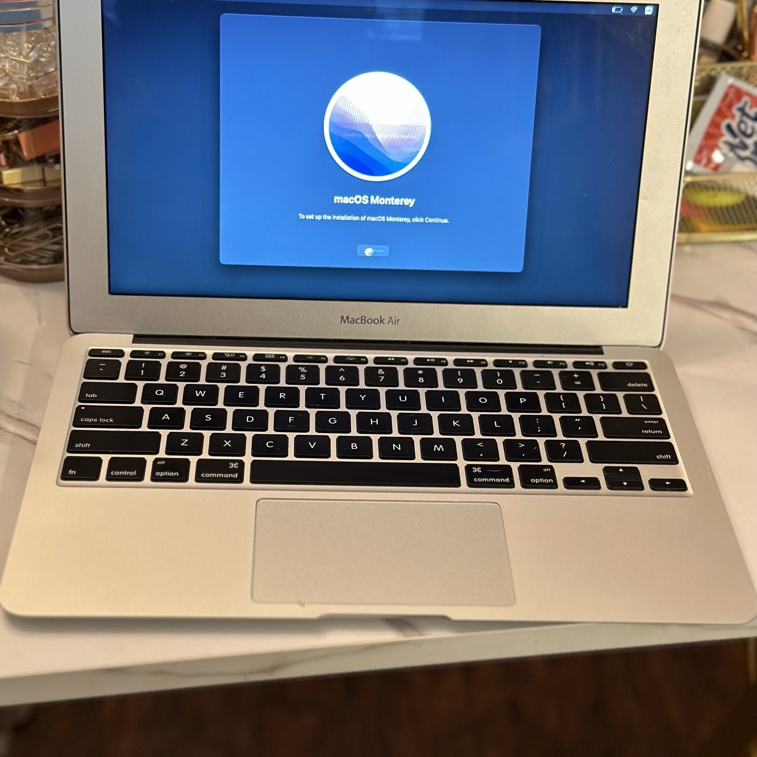 Macbook Air (A1465)  With 20 Inch Monitor Included 
