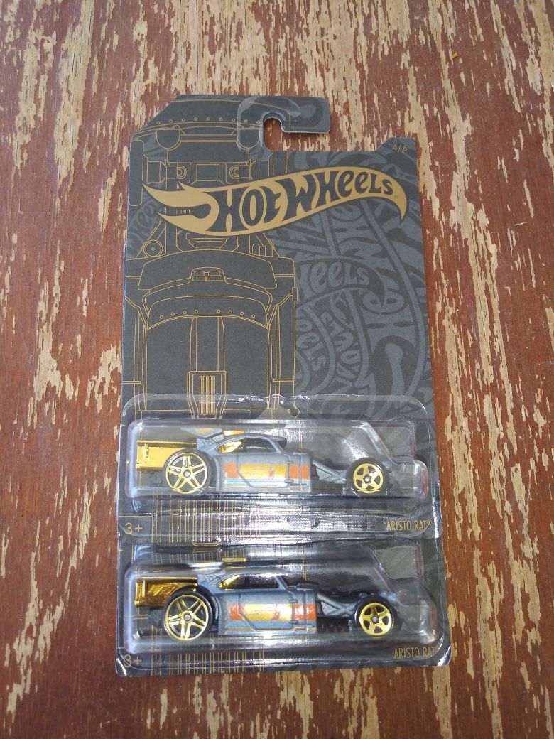 Hot Wheels 2019 Satin and Chrome Aristo Rat lot of 2