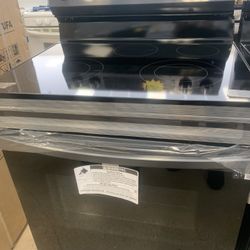 New Scratch And Dent Samsung Electric Stove In Black Stainless 6 Months Warranty 