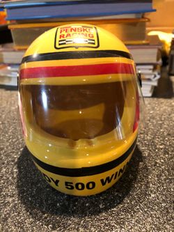 Penske racing ceramic mini helmet.