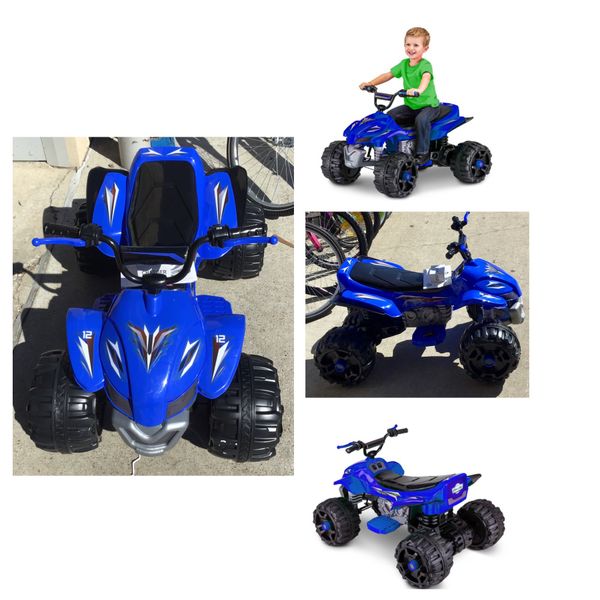 Sport ATV, 12Volt RideOn Toy by Kid Trax, ages 3+, blue (Assembled