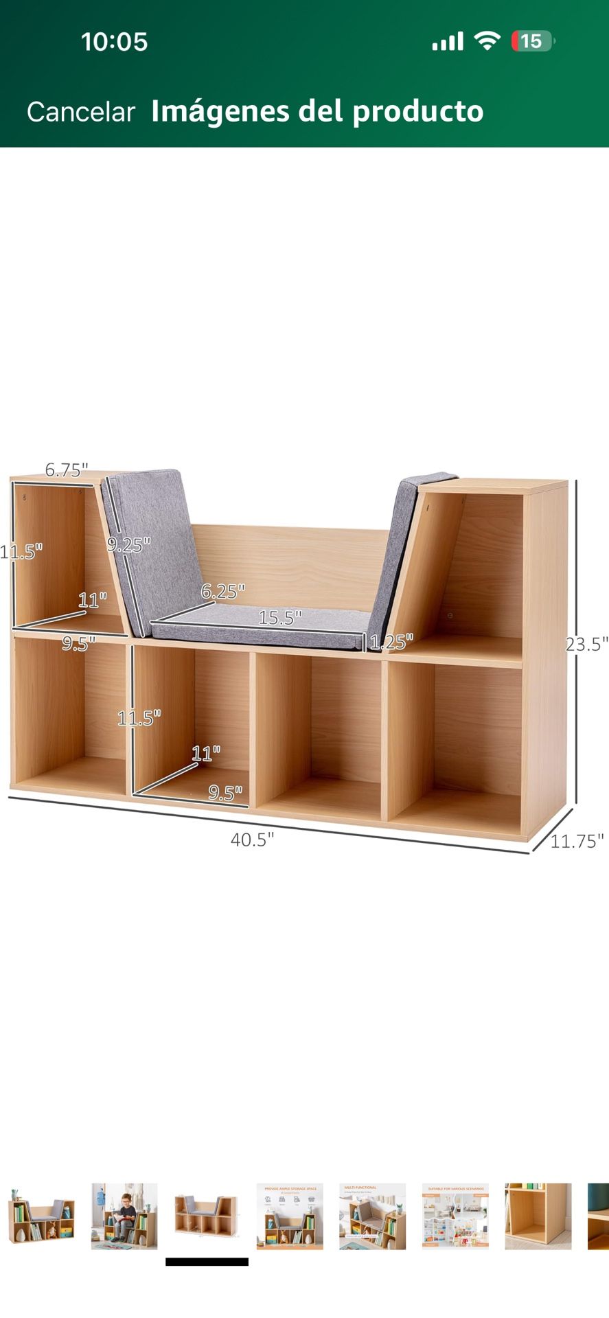 Kids Bookshelf/ Toy Organizer