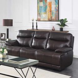 Ridgewin Leather Power Reclining Sofa