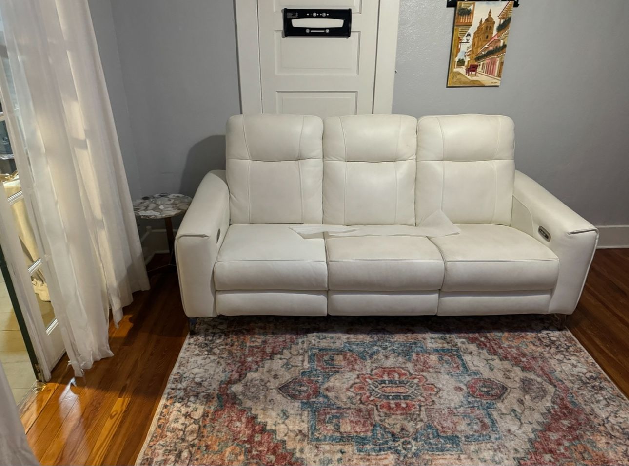 White 3 Seat Couch 
