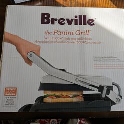 Breville BGR2000XL Panini Grill Sandwich Press | Brand New In Box | Stainless Steel
