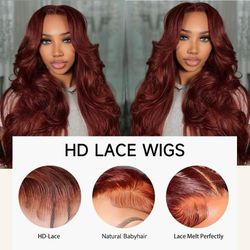 28 Inch Pre-Plucked 200% Density Body Wave  HD Lace Frontal Win with Baby Hair Glueless