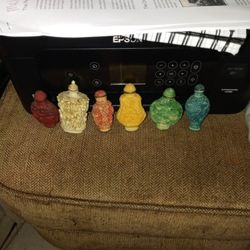 Vintage Hand Carved Chinese Snuff Bottle