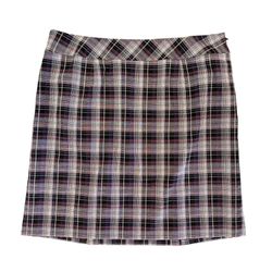 Alex Marie Women’s Purple Pink Black Plaid Pencil Straight Skirt Size 18W Lined
