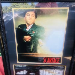 Scarface Al Pacino  Picture  DVD Never Used  26 X33 Movie 