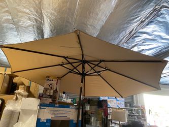9ft market umbrella beige color