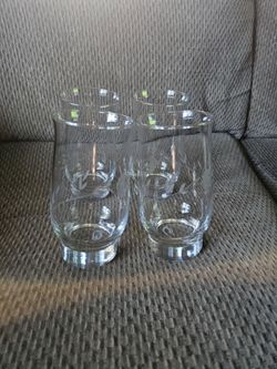 Set de 4 vasos de cristal de princess house