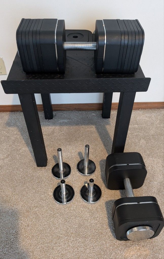 Ironmaster Dumbbells With Stand (135 Lbs Each Dumbbell)