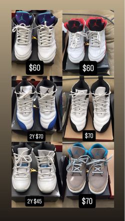 Jordan’s Shoes Preschool 3Y & two 2Y