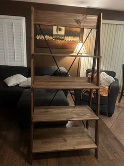 Solid wood bookshelf