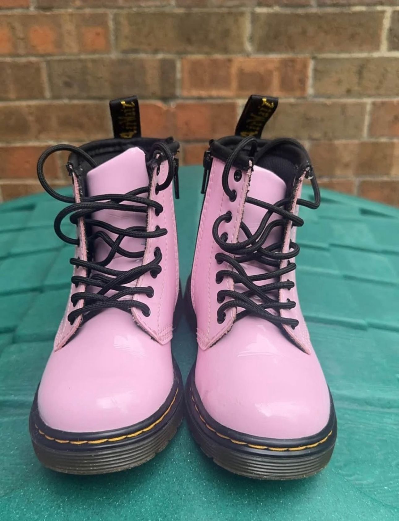 Dr. Martens Pink Combat Boots