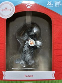 New Hallmark Poodle Ornament 