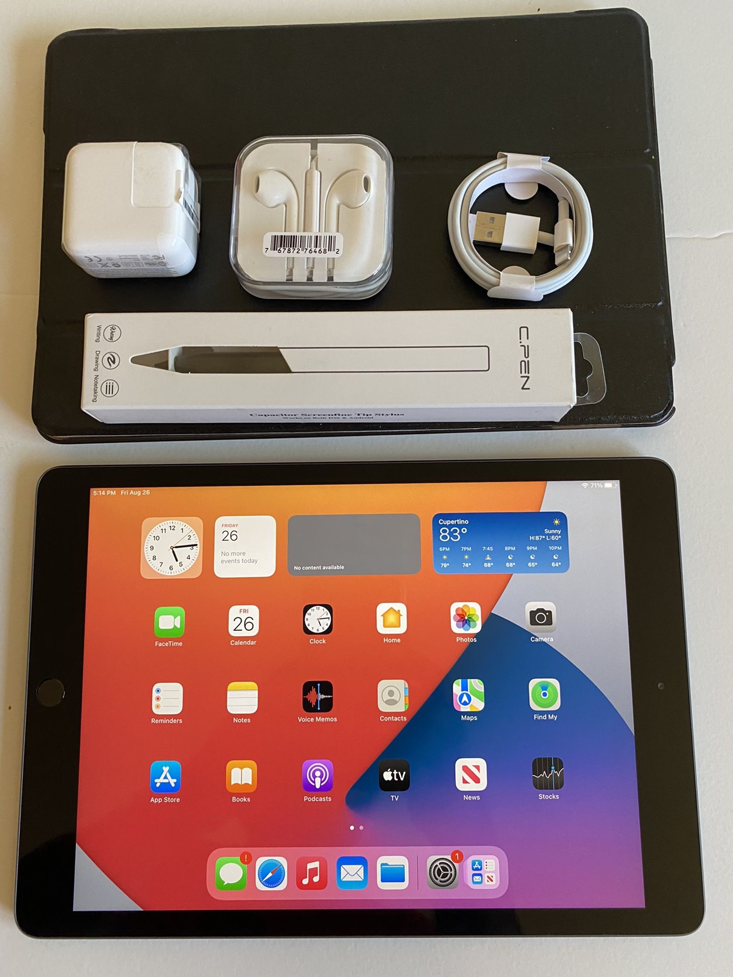 Apple IPad 9th Generation Retina /Touch ID /Latest IOS 15
