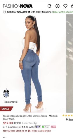 Fashion Nova Skinny Jeans Size 5  New/tags 