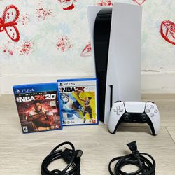 Sony PlayStation 5 Disc Version - 825GB Bonus 2 Games ( Used Very New )