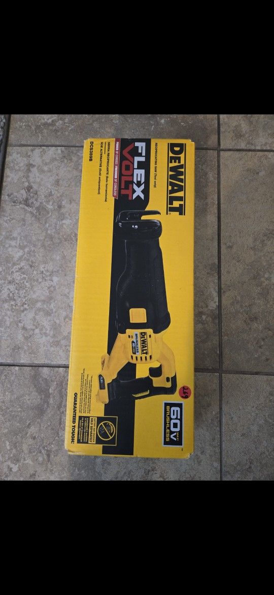 Dewalt Flex Volt 60 Volt Cordless Brushless Reciprocating Saw Tool Only