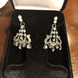 Diamond chandelier earrings