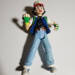 2001 Hasbro Pokemon Talking Ash Ketchum Think Chip 11.5" Figure