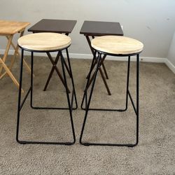 Wooden Bar Stool. Eating Tables.