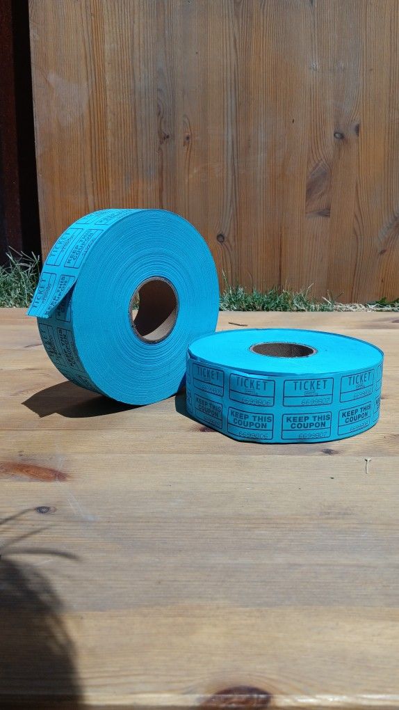 Blue Ticket & Coupon Rolls (X2)