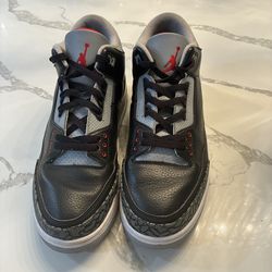 Jordan 3 Black Cement Sz 12