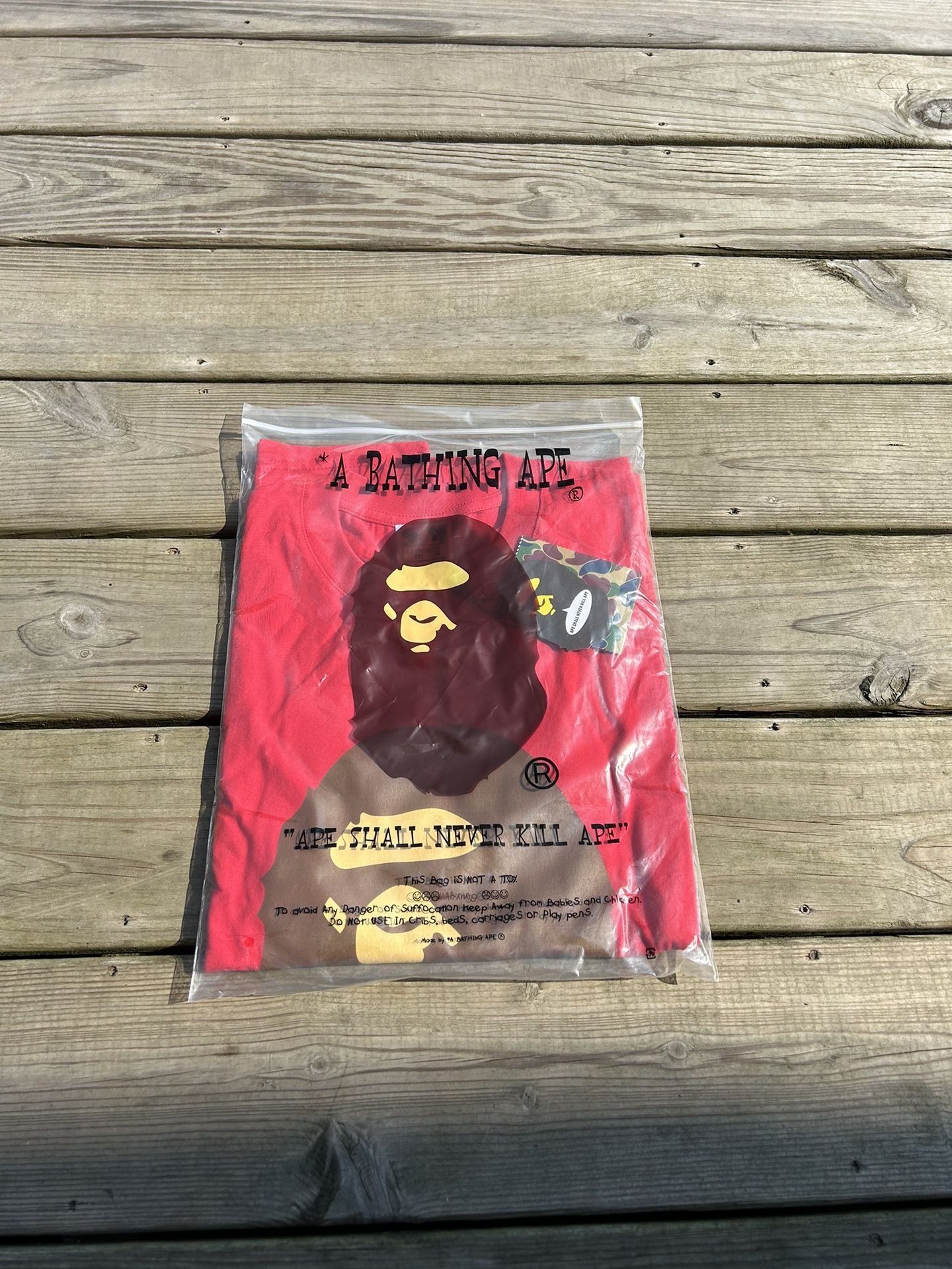 BAPE SHIRT SIZE LARGE