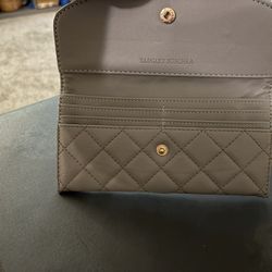 Gray Quilted Wallet