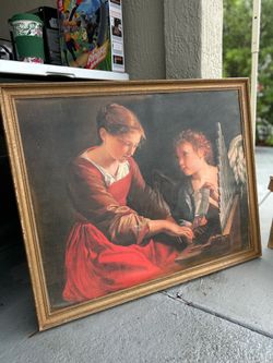 Framed Vintage Painting Art