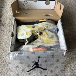 off white jordan retro 5 “sail” color way