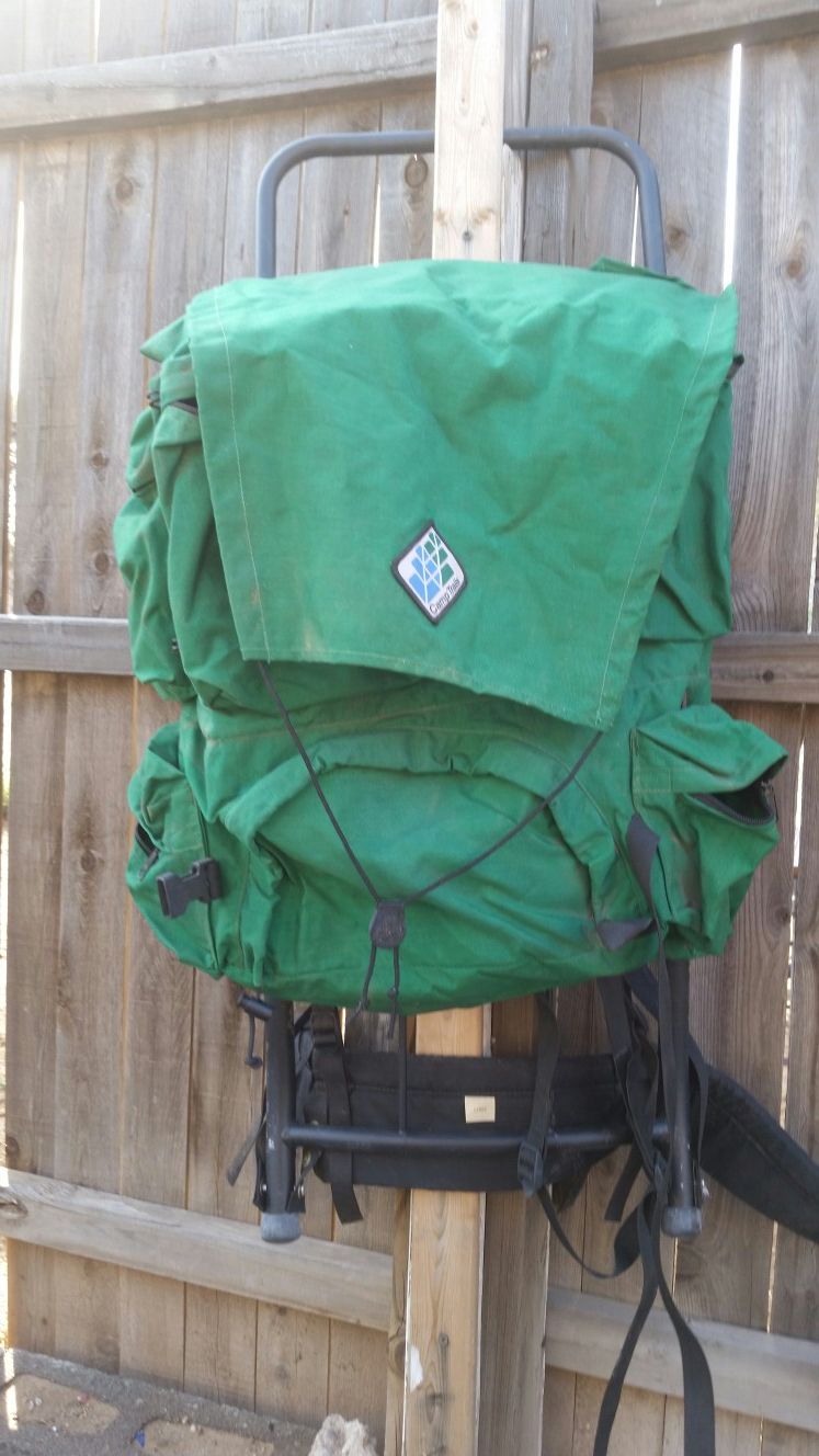 Backpack camp trails