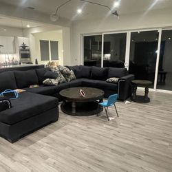 Sofa With Coffee Table And 2 Side Tables