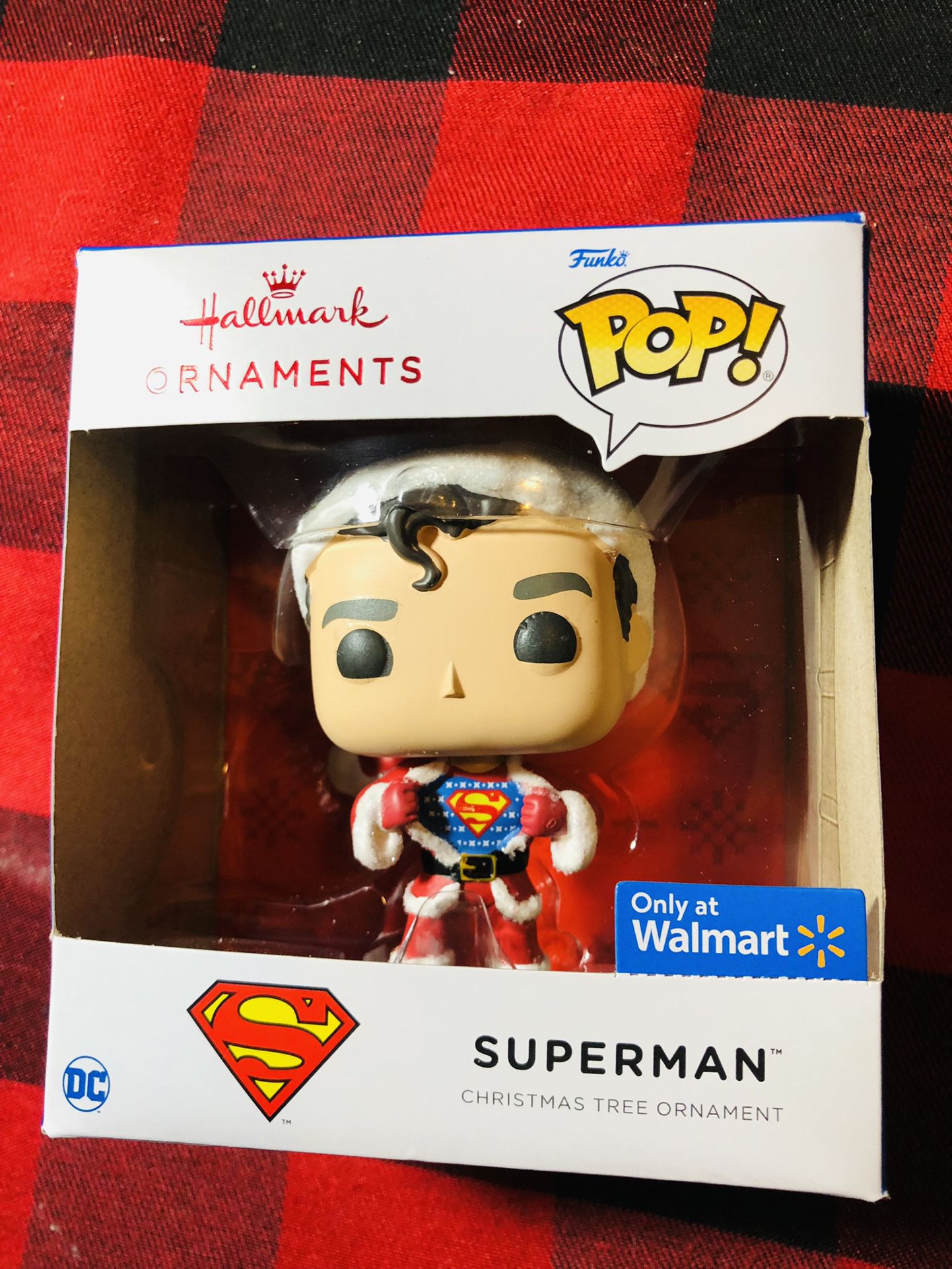 Funko Pop Superman Hallmark Christmas Tree Ornament DC Walmart Exclusive
