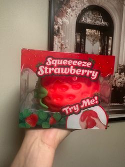 Squeeeze Strawberry Stress Relief Squeeze Toy