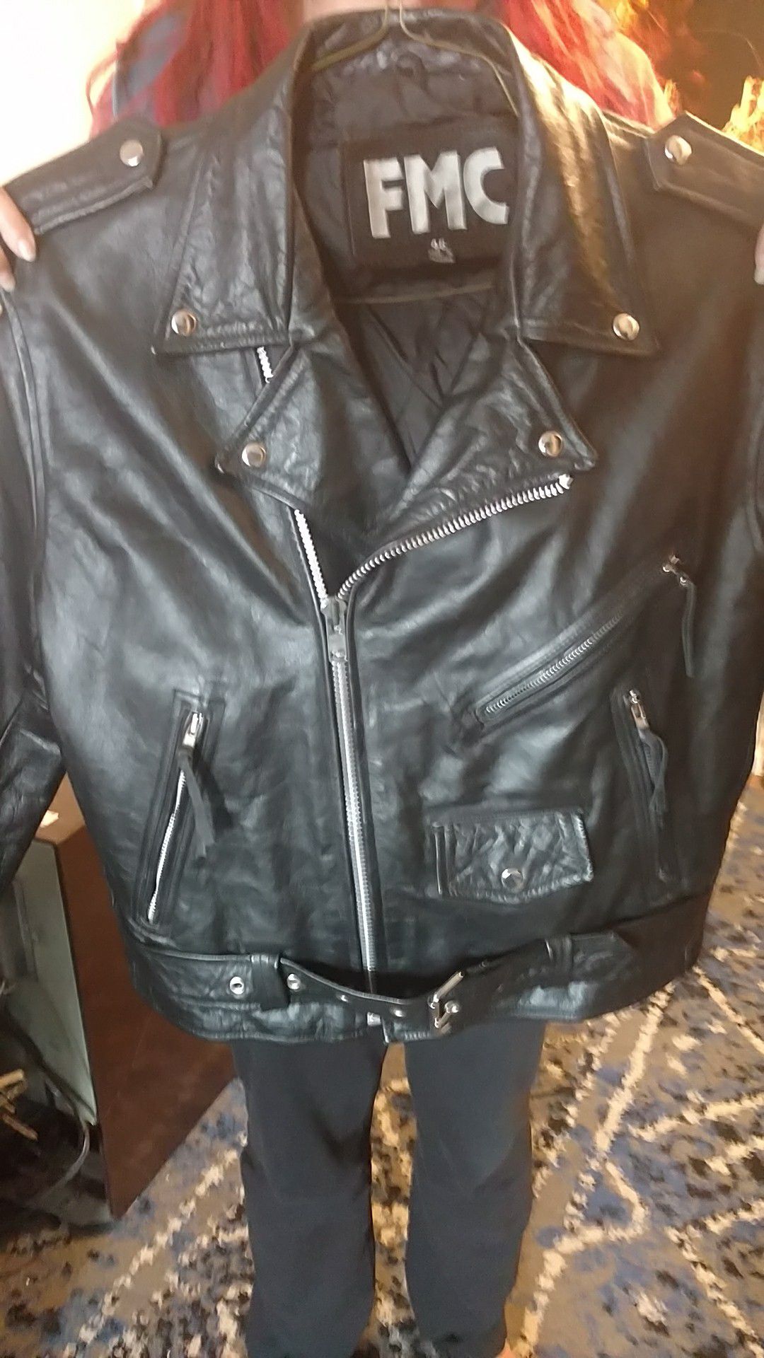 Megadeth leather jacket size 46
