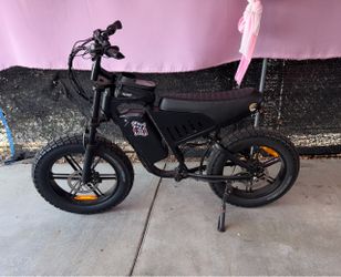 Black Fat Tire Electric Bike
