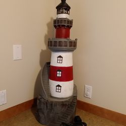 40 Inch Light House Fountain Never Used $150