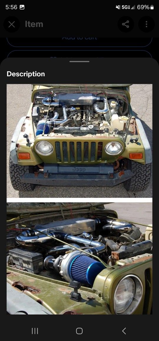 Jeep TJ Turbo Kit 100% Bolt On.