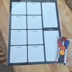 Magnetic  Weekly Planner